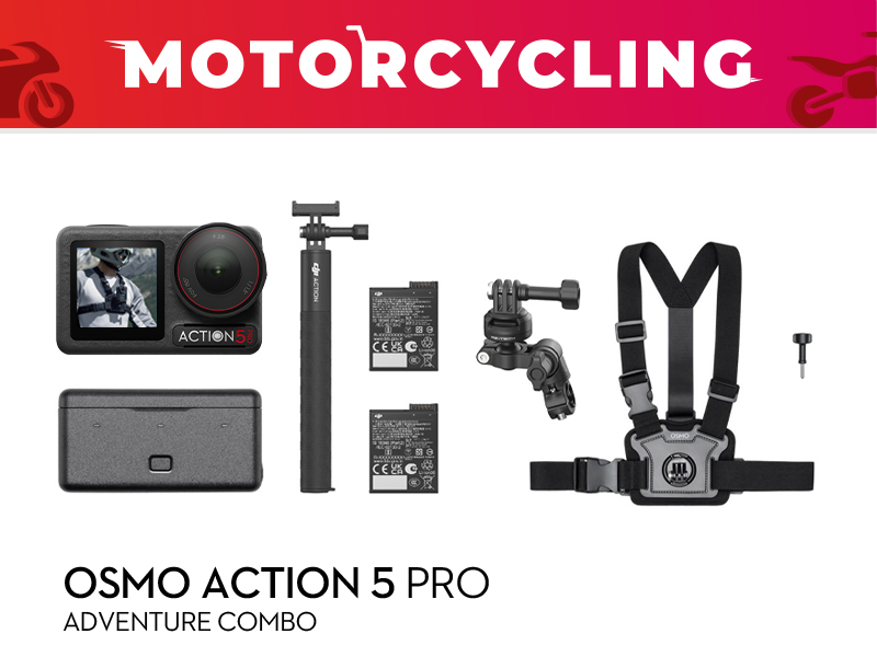 Osmo Action 5 Pro Motorcycling Bundle